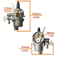 Carburateur en alliage d'aluminium de qualité industrielle supérieure T200 pour débroussailleuse Mitsubishi FR67377J de type flotteur, pièces de rechange et accessoires