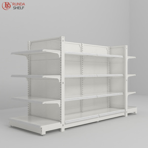 Kim Loại Gondola Kệ Hiển Thị Giá Siêu Thị Kệ Thiết Bị Với Cửa Hàng Thiết Kế Kệ Mua Sắm Siêu Thị Kệ Để Bán - Product Image 5