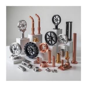 Manija de latón Mecanizado CNC Aluminio Volante inoxidable Molde Fabricación de bloques Piezas de aleación de aluminio mecanizadas Acero - Product Image 1