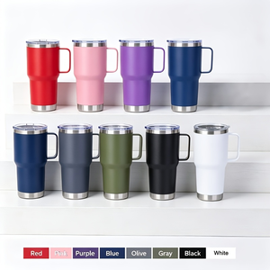 Stainless Steel Tumbler Double Wall Vacuum <b>Insulated</b> Travel <b>Mug</b> with Lid Wide Mouth for Office Camping Car - Product Image 2