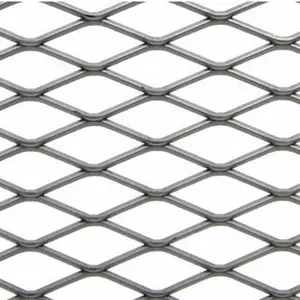 Metal Expanded In Rhombus Mesh Small Hole Diamond Wire Mesh Raised Expanded Metal Grating