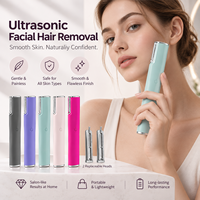 Outil de dermaplaning sonique, rasoir électrique pour le visage, appareil exfoliant pour la peau, rechargeable, soin de beauté, épilateur facial, vente en gros