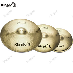 Kingdo fábrica Venta caliente precio barato hecho a mano B20 artista brillante 5 uds platillos tambor conjunto platillo conjunto platillos - Product Image 2