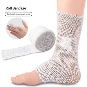 Benda Elastica in Rete Morbida e Traspirante, Tubolare Estensibile per Gambe e Articolazioni, <span class=keywords><strong>Fissaggio</strong></span> con Infrarossi Lontani 011, Benda in Rotolo - Product Image 1