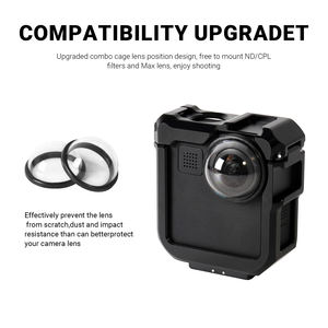 Marco Protector de Aleación de Aluminio Mejorado para <span class=keywords><strong>GoPro</strong></span> <span class=keywords><strong>Max</strong></span>, Carcasa Protectora de Esqueleto Duradera Directo de Fábrica - Product Image 3