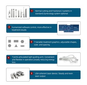 Co2 Fractionele Laser Topkwaliteit Huidverzorging En Litteken Verwijdering Huidverjonging Machine 10600nm Co2 Laser Fractionele Medische - Product Image 4