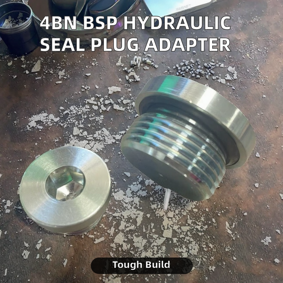 Huacheng 4BN BSP Male Hydraulic Fittings Double Use Bonded Seal Carbon ...