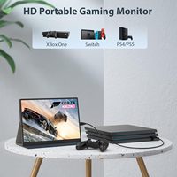 Écran portable IPS 10,5 pouces 1920x1280 avec étui en cuir, 60Hz, Plug & Play, Type C, pour ordinateur portable, PC, téléphone, PS4, PS5, Switch