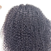 Perruque mi-tête 200% 4B 4C en cheveux humains 100% alignés avec les cuticules, avec cordon de serrage et ligne de cheveux invisible, style Afro Kinky Curly, 3 en 1, coupe Pixie Curly