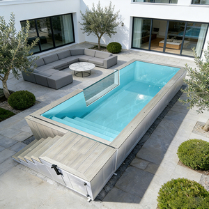 Kit de Piscina de Fibra de Vidrio Fácil de Instalar para Diversión y Relajación al Aire Libre, Estilo Resort, Fácil de Montar para Diversión Familiar - Product Image 6