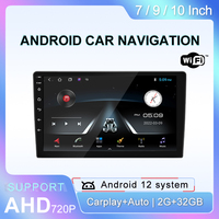 2 Din 9 pouces T3L Android écran tactile Radio voiture lecteur DVD lecteur multimédia lien miroir FM GPS WIFI 2 + 32GB écran IPS autoradio