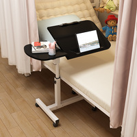 Escritorio Rodante Moderno para Portátil OEM, Mesa de Trabajo Ajustable en Altura para Cama, Hogar, Dormitorio y Sofá