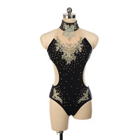 Costume de pole dance personnalisé de luxe avec strass brillants, nouveau design, pierres scintillantes, pour les jeunes et les adultes, robe de scène