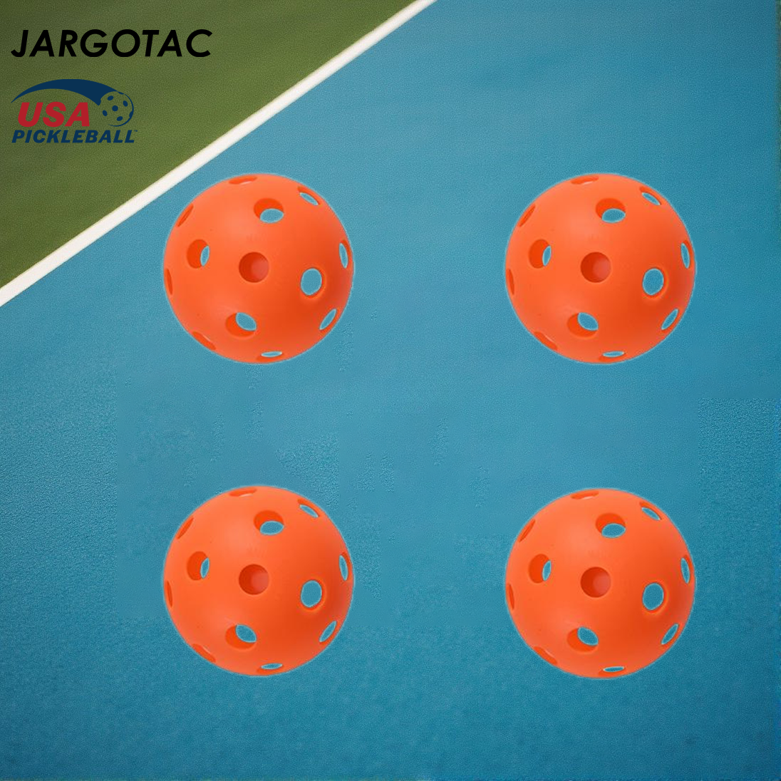 High Quality Original 26 Holes Pickleball USAPA Approved Plastic Customizable Usage Factory Wholesale