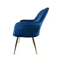 Chaises de salle à manger en velours de luxe en gros pour table à manger, mobilier de salon, chaise de restaurant rembourrée de designer pour hôtel