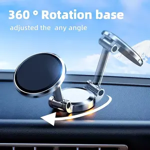 2024 Car Phone Holder Mobile Mount Magnetic Cell Stand Smartphone GPS Support For IPhone 15 14 13 Xiaomi Redmi Samsung