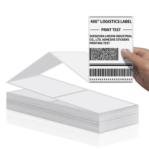 Échantillon gratuit 4"x6" en promotion : Rouleau d'étiquettes thermiques directes autocollantes pour adresses d'expédition - Product Image 1