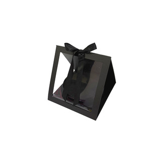 Boîte-cadeau élégante de fleur de forme de triangle avec l'insertion intérieure ronde pour la décoration de mariage d'arrangements de fleuriste et l'<span class=keywords><strong>occasion</strong></span> spéciale - Product Image 6