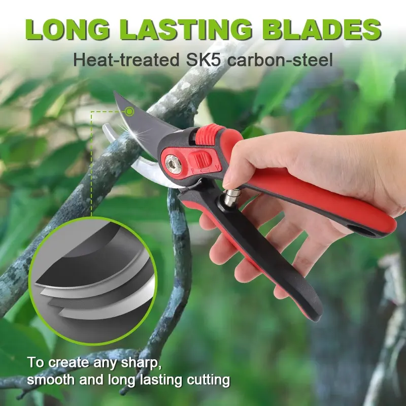 Ánh nắng mặt trời nhà máy cắt tỉa tỉa pruner cắt secateur Vườn Nho cây bụi 8.5 ''cắt tỉa kéo cắt vườn