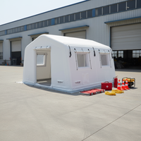 Carpa de Emergencia para Ayuda en Casos de Desastre, Grande, con Soporte de Aire, Espaciosa y Protegida contra la Intemperie
