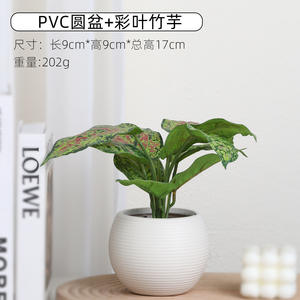 Bonsai Decorativo da Interno con Foglie di Taro Artificiali Verdi, Resistente ai Raggi UV, Ecologico e Senza Manutenzione, 85cm - Product Image 6