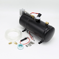 Compresseur d'air automatique 12V 120psi/150PSI Pression maximale 6L Réservoir de gaz 300W Affichage numérique LED Tube gonflable de 5m pour pneus de voiture et 4x4