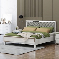NOVA King Double Zeitgenössisches Hochglanz-Bett Modernes Bett Zimmer möbel Holzbett möbel Zum Verkauf