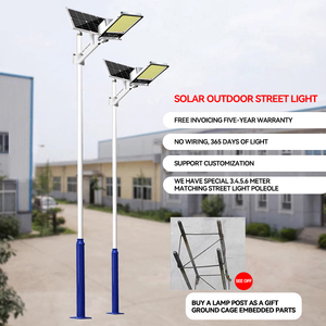 จำหน่ายไฟถนนโซลาร์เซลล์กลางแจ้งกันน้ำ กำลังสูง 1000w500W  วัสดุอลูมิเนียม  ไฟ LED  ขายตรงจากโรงงาน - Product Image 1