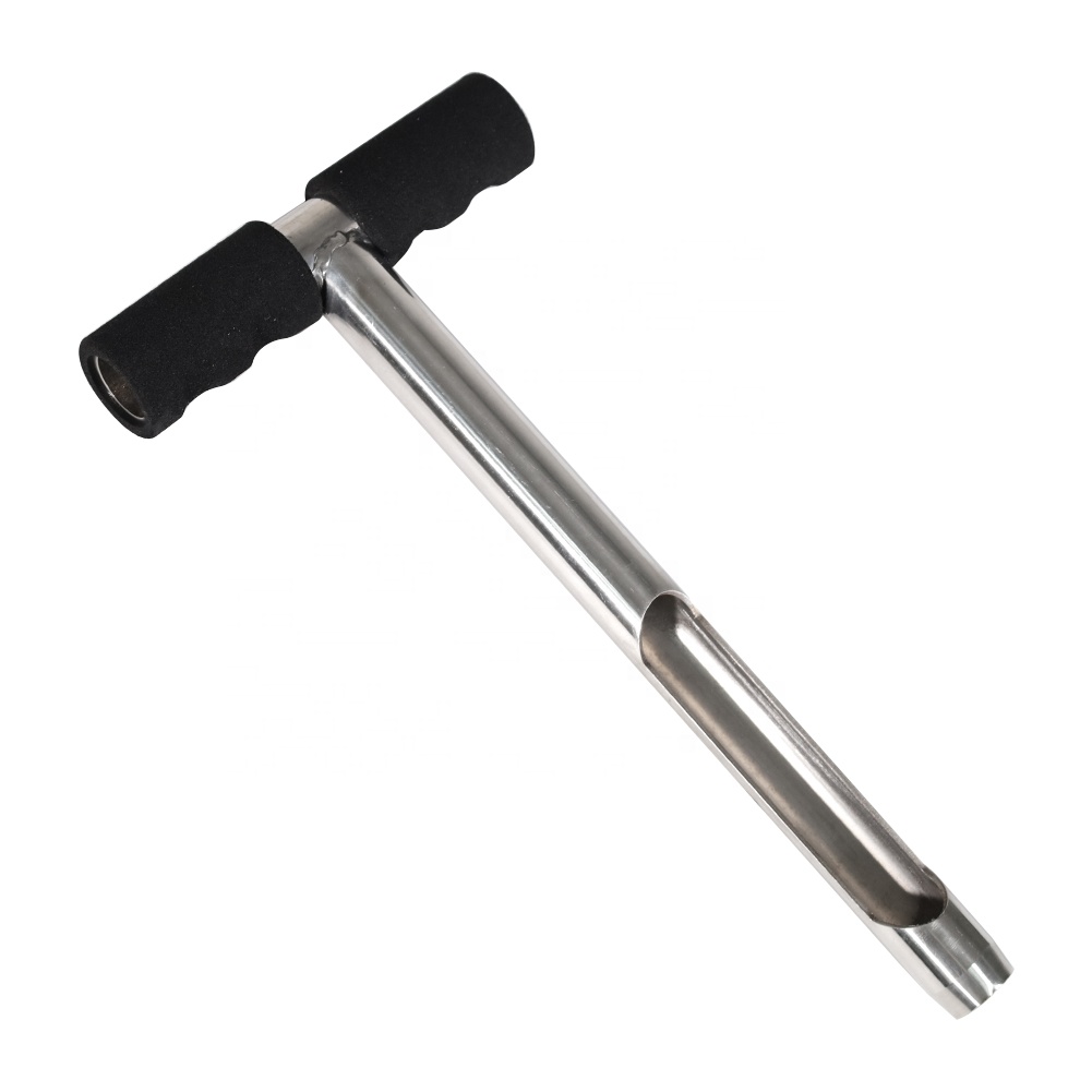 Eastommy ET-580139 нержавеющая сталь T-Style ручка теста почвы пробоотборник Зонд из нержавеющей стали инструмент 10 дюймов образец почвы для гольфа