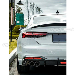 สปอยเลอร์หลังคาร์บอนไฟเบอร์ทรง HK สำหรับ AUDI A5 S5 RS5 B9 4 ประตู Sportback ปี 2017-2023 วัสดุ FRP คาร์บอนฟอร์จ - Product Image 6