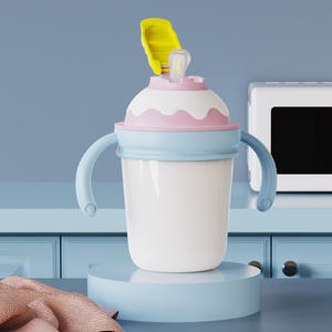 ถ้วยกาแฟสแตนเลสพกพาเก็บความร้อนแบบ316ได้ถ้วยแบบเรียบง่ายพร้อมหลอดจับลายการ์ตูนสำหรับเด็กนักเรียน - Product Image 6