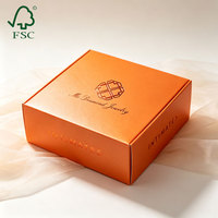 Boîte d'expédition pliable recyclable à couvercle rabattable en carton ondulé rigide pour abonnement e-commerce et emballage aérien