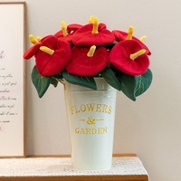 Vente en gros de fleurs artificielles en peluche DIY pour bouquets, roses et marguerites, avec tige réglable, pour arrangements de mariage, cadeaux et décoration, 40 cm