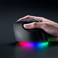 Razer Pro klik V2 6 tombol ergonomis, Mouse nirkabel desain vertikal antarmuka USB gesekan pergelangan tangan untuk penggunaan game kantor