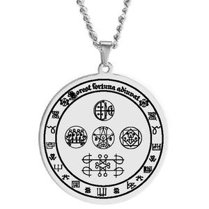 Potente Amuleto de Dinero para la Riqueza, la Abundancia y la Prosperidad, Talismán, Collar con Colgante de Acero Inoxidable - Product Image 5