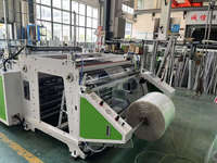 Machine automatique de fabrication de sacs en plastique thermosoudables à commande servo pour ligne de sacs de courses en HDPE LDPE