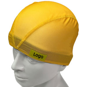 Casquettes en <span class=keywords><strong>maille</strong></span> pour hommes en polyester personnalisé <span class=keywords><strong>bonnet</strong></span> <span class=keywords><strong>de</strong></span> <span class=keywords><strong>bain</strong></span> à cheveux longs haute élasticité pour adultes enfants - Product Image 1