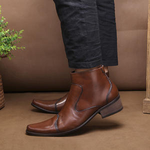 New Model Men's Italian Business Casual Leather <b>Shoes</b> <b>Soft</b> <b>Soles</b> High Quality Sheepskin Uppers Height Increasing for Autumn - Product Image 4