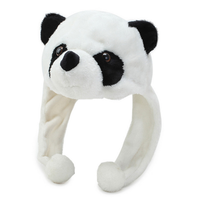 Gorro de Peluche de Panda Suave, Accesorio de Fiesta Personalizado, Gorro de Animal de Peluche de Panda, Gorro Divertido y Cálido para el Invierno