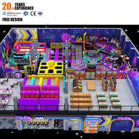Parque de Trampolines Cubierto Multiactividad con Diseño Personalizado para Centros de Entretenimiento Familiar