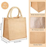 Sac fourre-tout en jute biodégradable personnalisé, écologique, réutilisable, imprimable à la main, sac fourre-tout en lin pour cadeaux promotionnels commerciaux