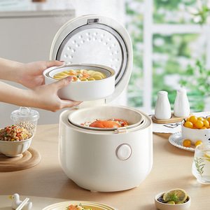 Bear Rice Cooker 3L Multifunctional Smart Timer <b>Drum</b> Shape Household Electric Cooking - Product Image 3