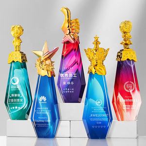 الجوائز الرياضية المخصصة الكلاسيكية شكل عمود الكريستال اواردسس الهرم الغولف كرة القدم كرة القدم الكريكيت الزجاج الجوائز منحوتة - Product Image 6