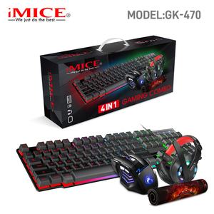 IMICE GK-470 Combo <span class=keywords><strong>de</strong></span> jeu filaire 4 en 1 <span class=keywords><strong>Clavier</strong></span> semi-mécanique ergonomique <span class=keywords><strong>Souris</strong></span> <span class=keywords><strong>de</strong></span> jeu colorée <span class=keywords><strong>Casque</strong></span> et <span class=keywords><strong>tapis</strong></span> <span class=keywords><strong>de</strong></span> <span class=keywords><strong>souris</strong></span> colorés - Product Image 3