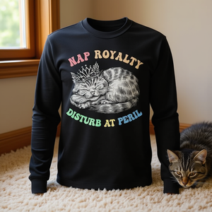 T-shirt à manches longues Nap Royalty Disturb At Peril - Product Image 3