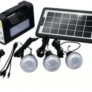 Sistema de iluminación solar portátil para camping Sunmaxtop con 3 bombillas y cargador de teléfono - Product Image 1
