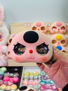 Trois visages de poupée pour bébé, remplacement de visage pour poupées, plaques de visage avec des yeux surprenants, sable mouvant, yeux 3D pour 100%, 200%, 400% - Product Image 1