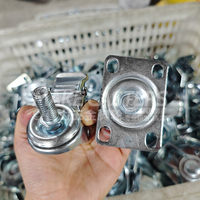 1.5 "2" 2.5 "3" 4 "5" pouces vis M8 M10 M12 PVC roulettes roues roulement à usage moyen PP chariot meubles chariot pivotant frein OEM ODM