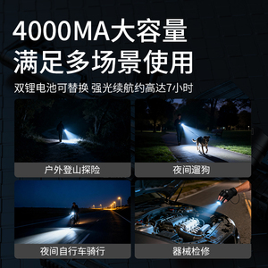 เซินฮั่วไฟฉายกลางแจ้ง 2200Lm 36W ไฟ LED แบตเตอรี่แบบชาร์จไฟได้ไฟฉุกเฉินแบบพกพา - Product Image 4