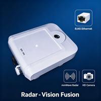 Yteq AIRE350 Caméra de circulation IA sans contact 8MP avec capteur radar de vitesse intégré 350m pour détection d'anomalies de trafic autoroutier sur 8 voies 256